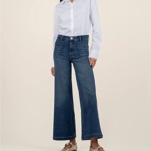 Kut from the Kloth Meg Blue Wide Leg Flare Jeans